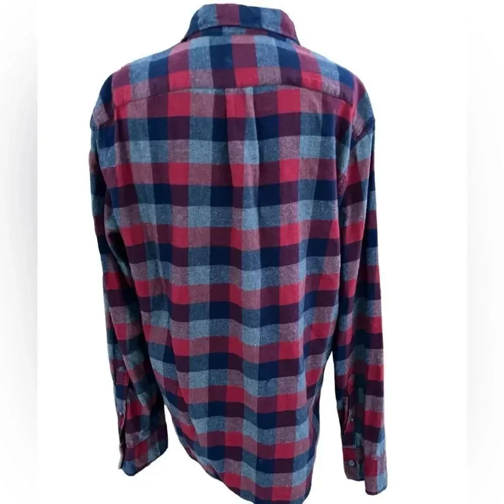 J Crew Slim Plaid Flannel size L